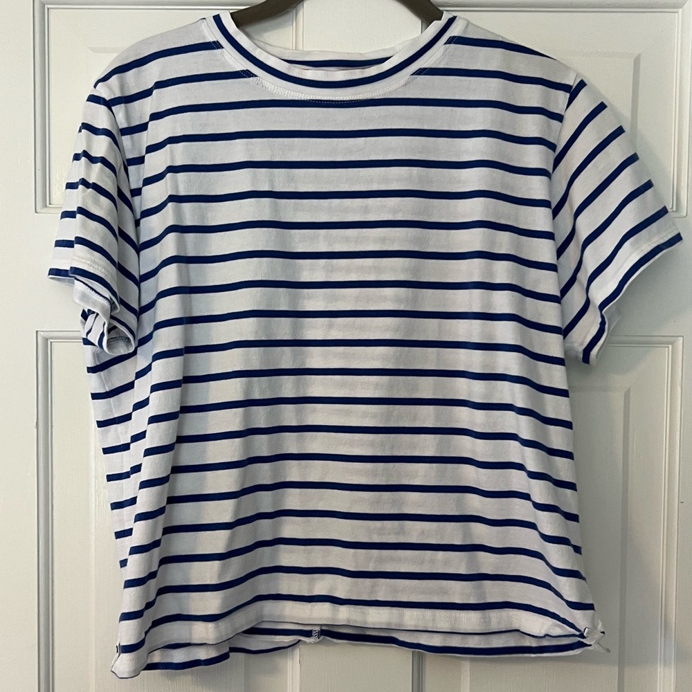 AYR The Sno Cone Tee - Blue/White Stripe